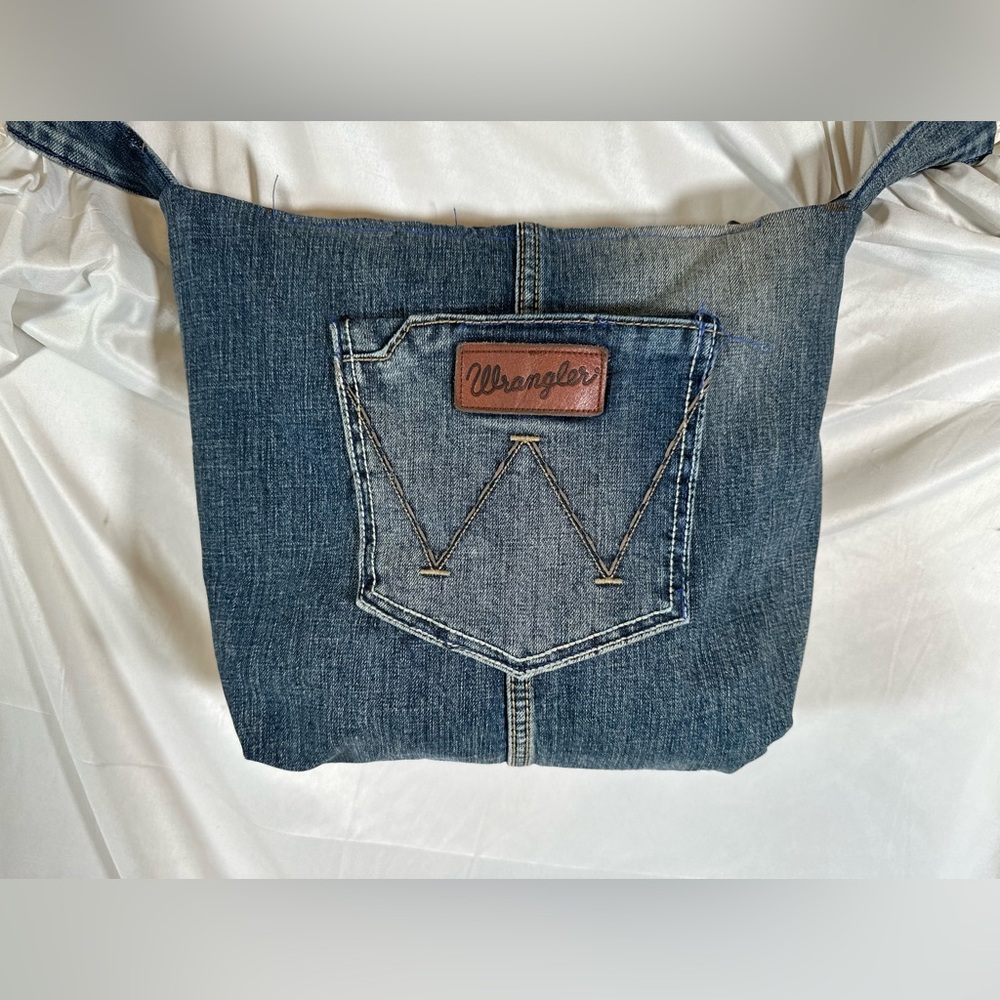 Wrangler Custom Handmade Denim Reworked Handbag